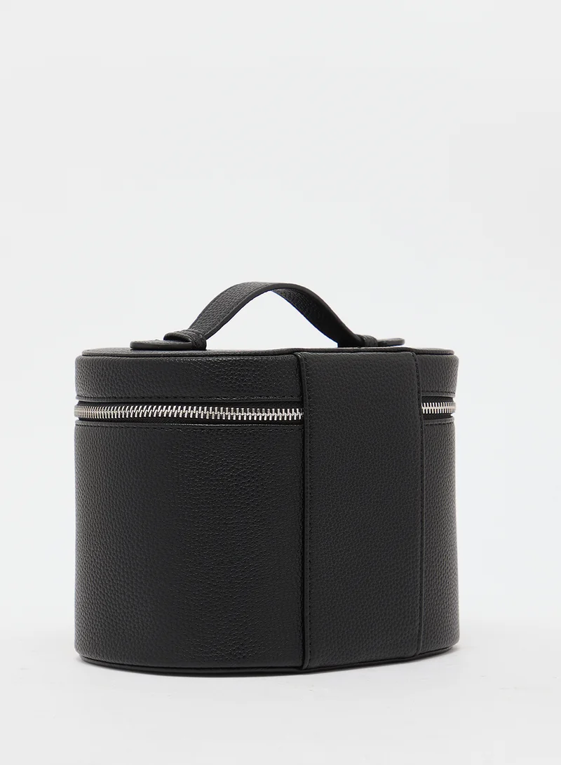 جينجر Bucket Bag With Top Handle And Zipper